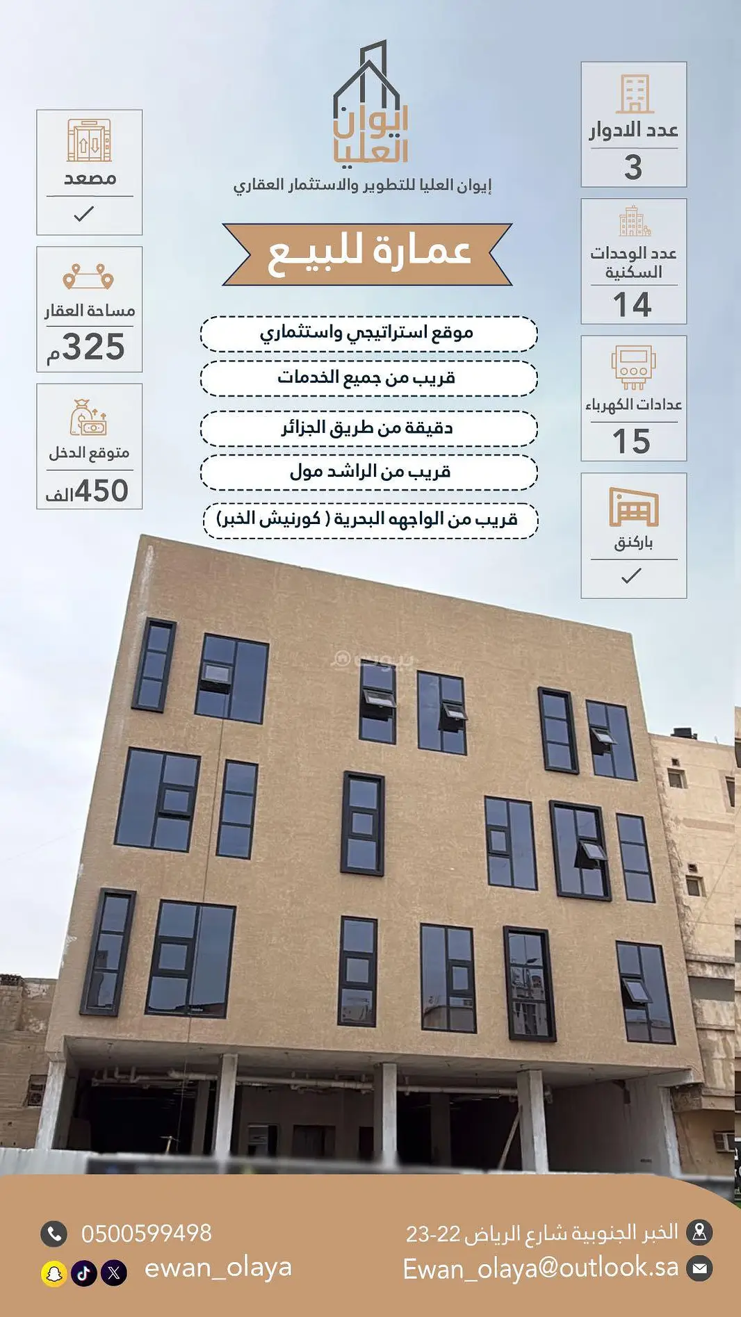 عمارة للبيع أو للاستثمار في حي الثقبة الخبر — صورة 2